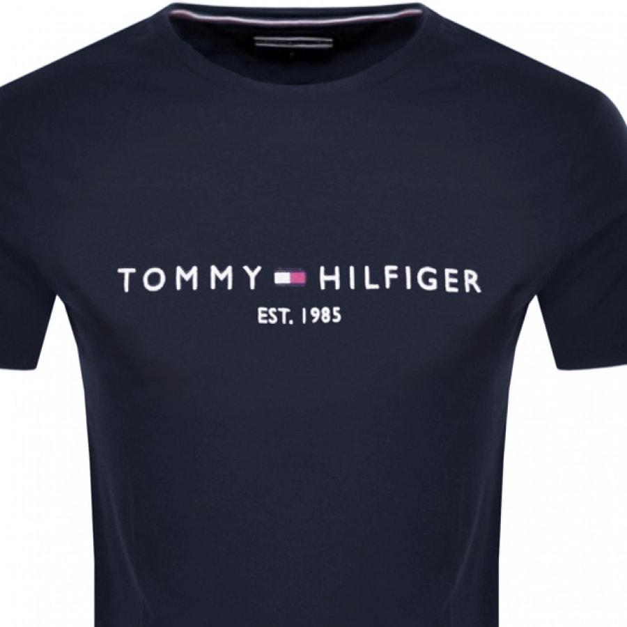 Alternative Image for ProductTommy Hilfiger Logo T Shirt Navy2